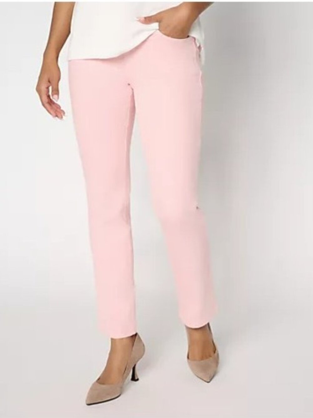Belle by Kim Gravel Flexibelle Straight-Leg BelleCurve Jean - Size: 8 Tall - NIP